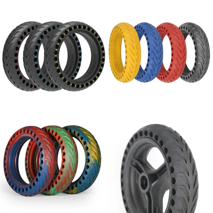 Solid kawotchou pou scooter elektrik